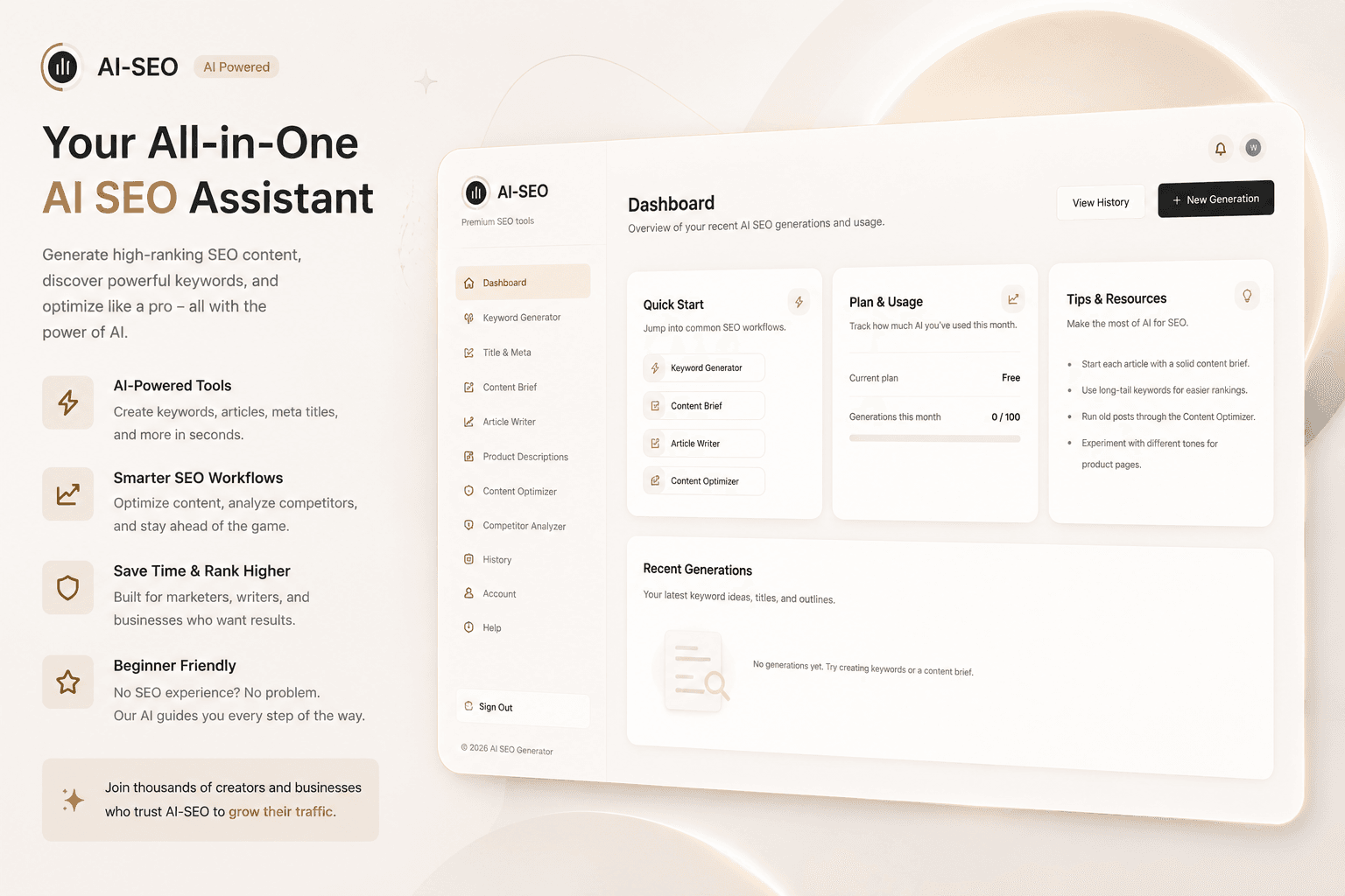 Build winning briefs in one click