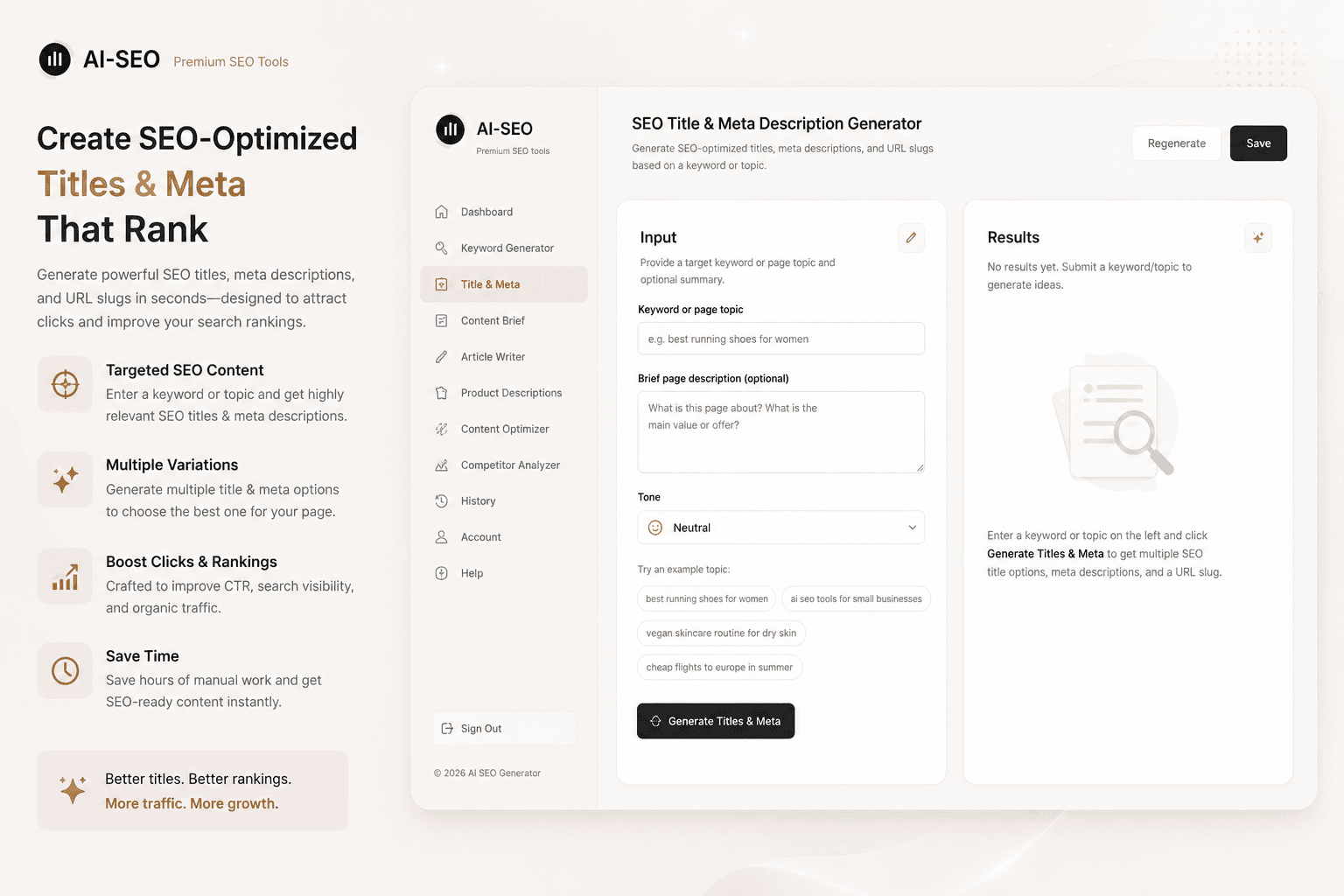 Optimize existing content to outrank the competition
